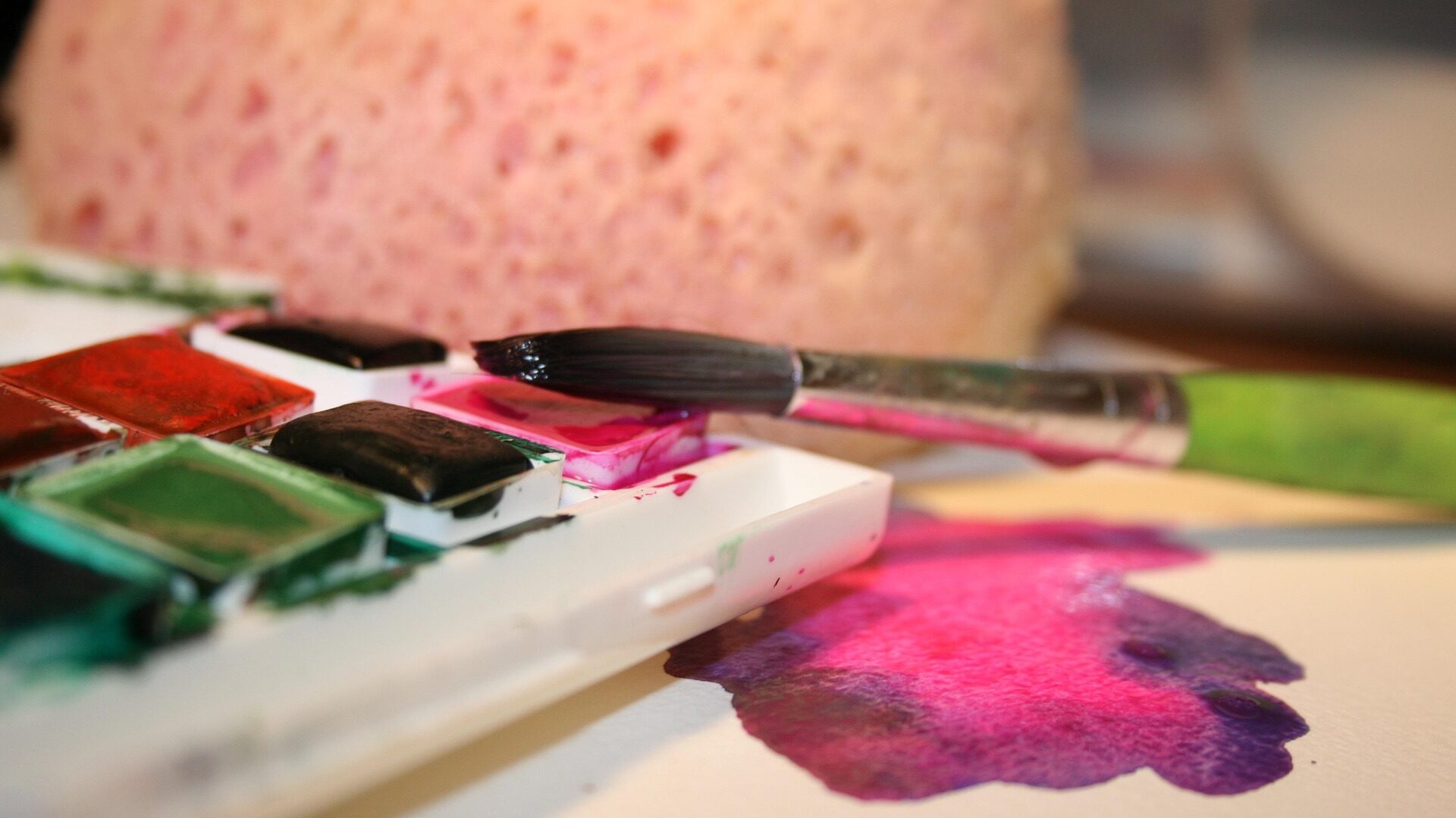 Malen mit Aquarellfarben