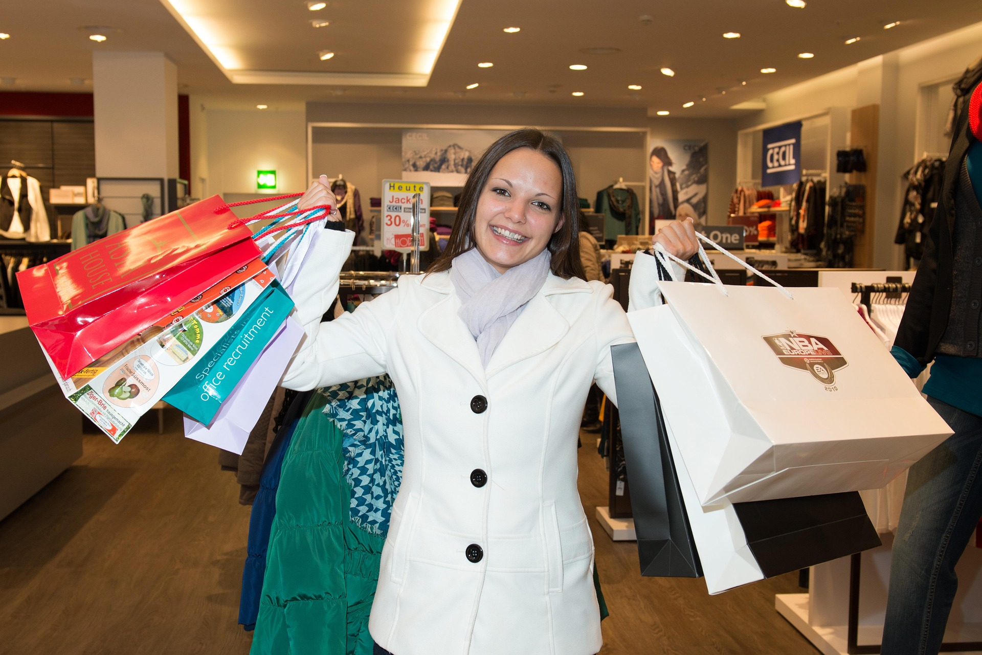 frau shopping