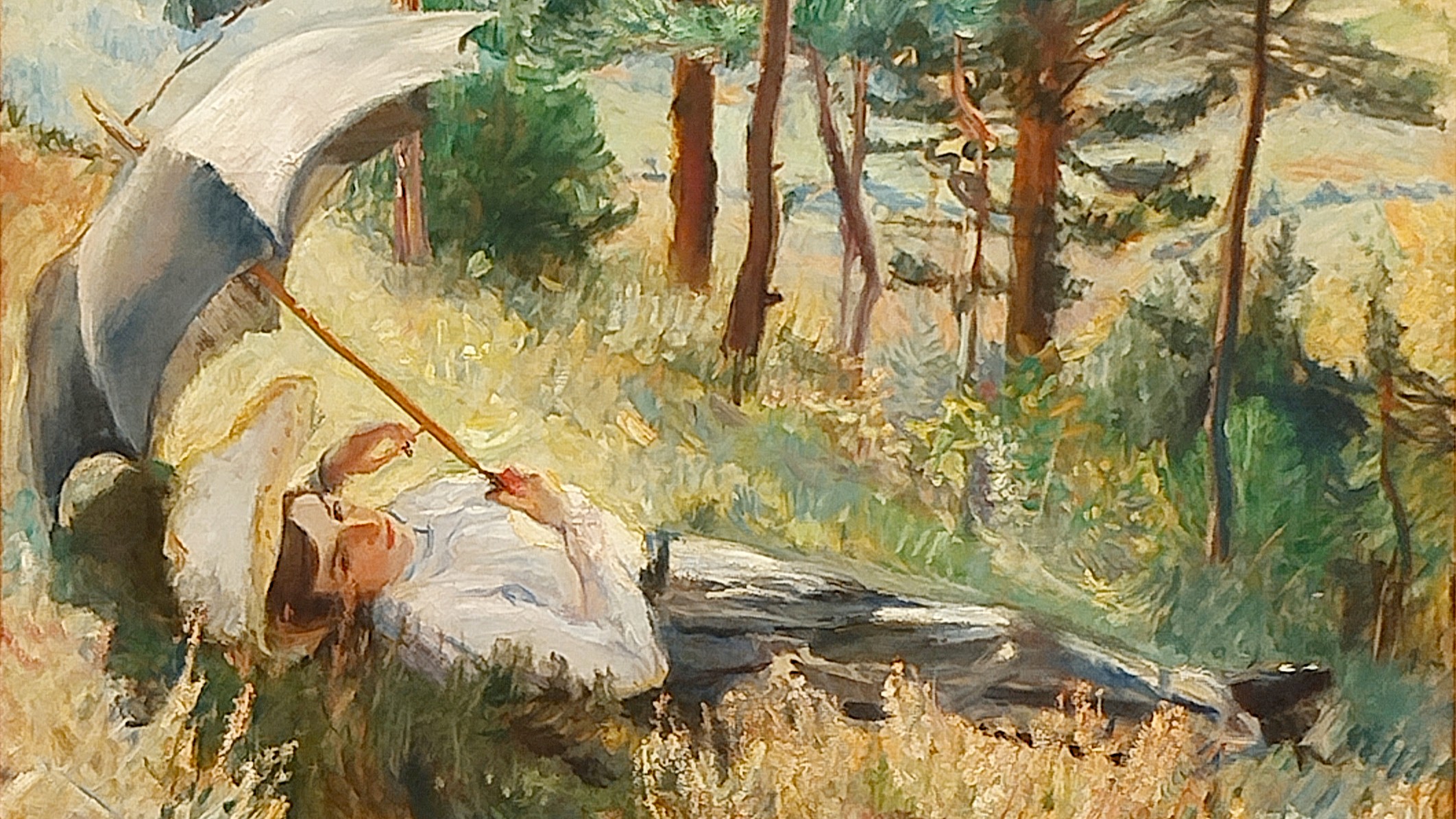 Impressionismus 2 Gemälde von Max Slevogt (Ausschnitt)