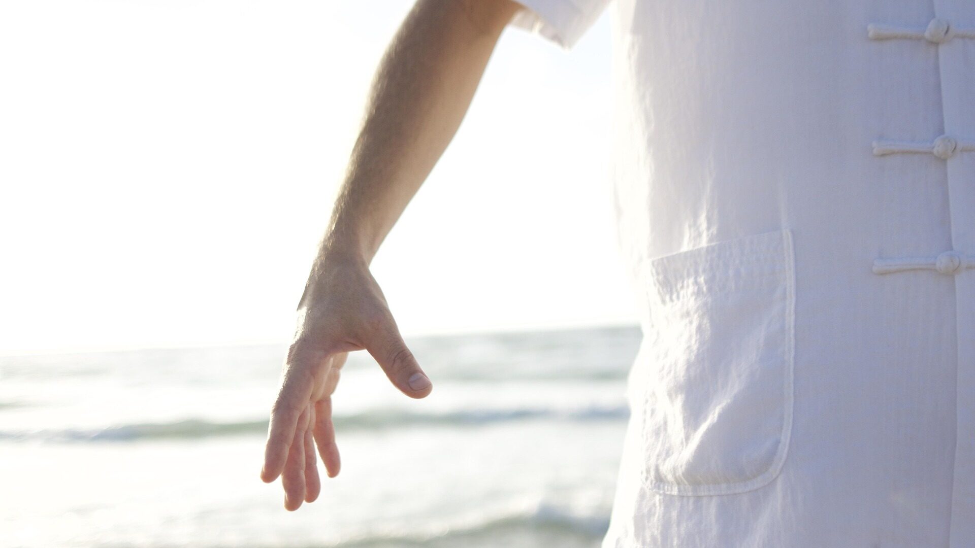 Qi Gong Übung in der Natur.