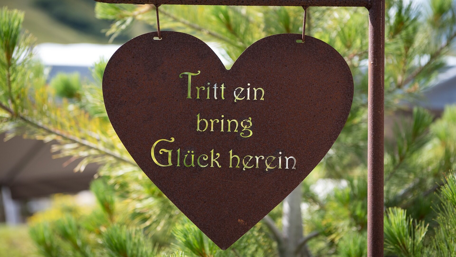 Tritt ein bring Glück herein